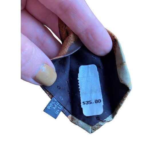 Bugatti green blue rust silk tie new with tags - Picture 3 of 7